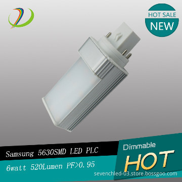 high lumens 3years warranty 6w pl light fittings